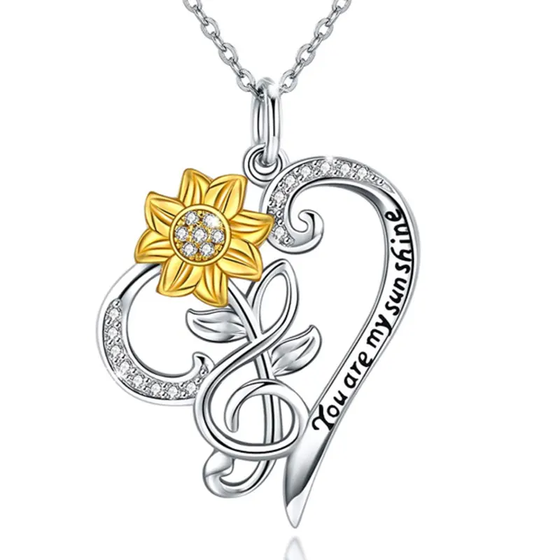 Женское ожерелье с подвеской Ты мой Солнечный свет цепочка кулоном в виде