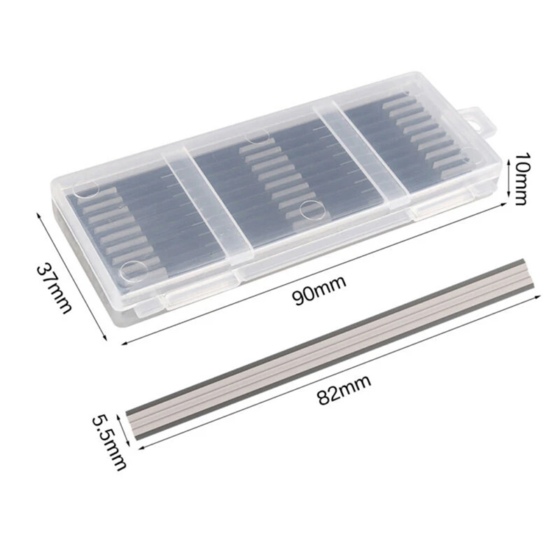 NEW-10Pcs 82mm Planer Blades Reversible Electric Boxed HSS for Makita Power Tools Grinders | Инструменты