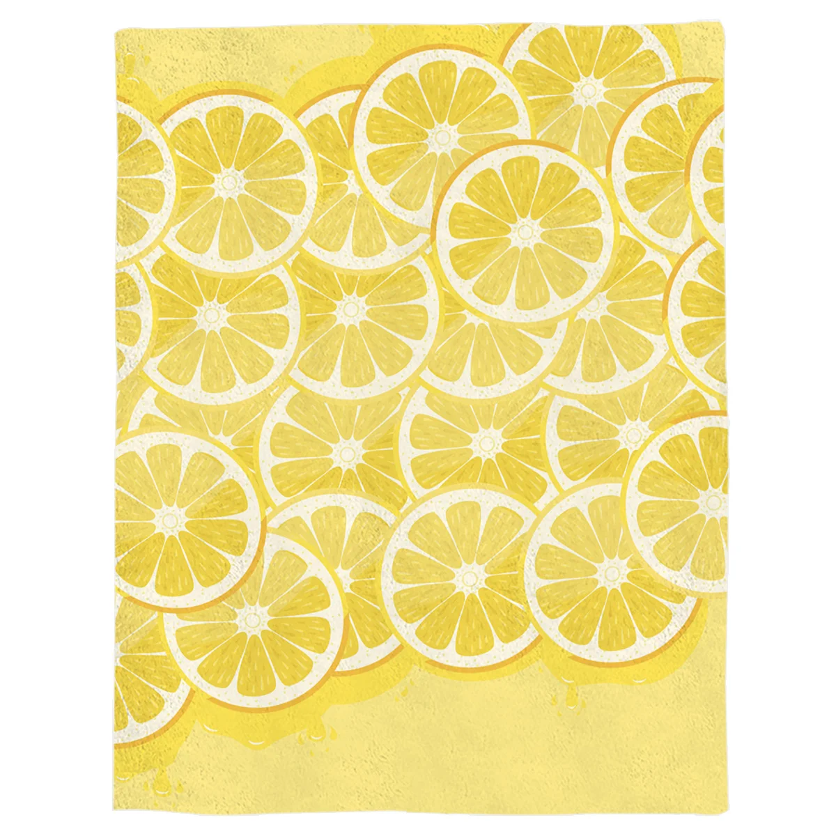 Fruit Lemon Slice Yellow Blanket Funny Printed Soft Boy Girl Baby Coral Fleece Blankets Warm Sofa Bed Sheets | Дом и сад