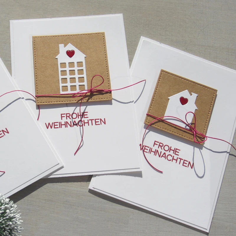 

2021 House Metal Cutting Dies Heart house set diy Scrapbooking Photo Album Decorative Embossing PaperCard Crafts Die