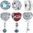 Btuamb Европейский роскошный кристалл Сова солнце сглаза имитация жемчуга Сердце Бусины Подходит для бренда шармы для женщин Изготовление ювелирных изделий