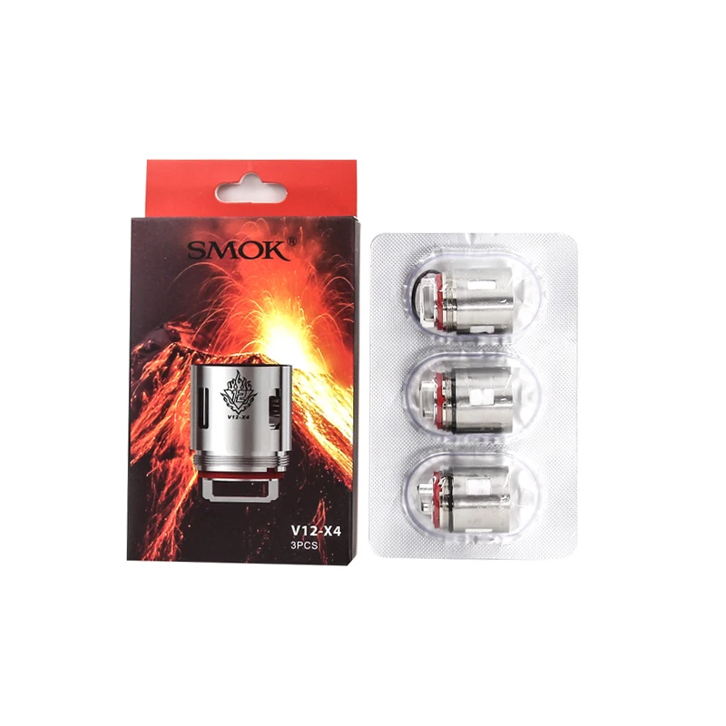 SMOK TFV12 бак 6 мл электронная сигарета Vape стеклянная трубка распылителя V 12X4 Катушка ядро испаритель VS TFV16 V12 Prince Tank