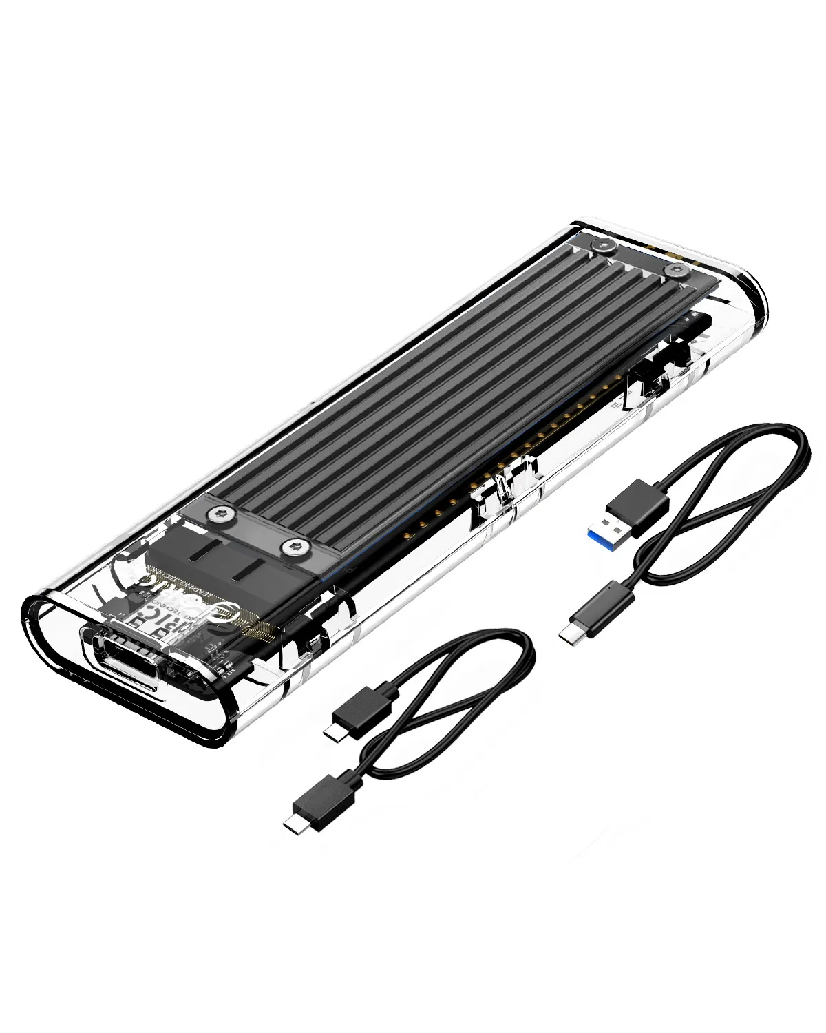 Чехол ORICO M.2 SSD для NVME PCIE NGFF SATA M/B Ключ SSD диск NVME SSD корпус M.2 для USB C прозрачный жесткий диск 10 Гбит/с