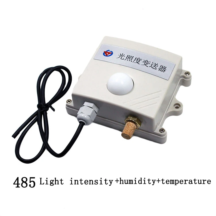 

0-65535lux 3in1 light intensity sensor/RS485 modbus protocol Temperature and humidity Transmitter sensor for