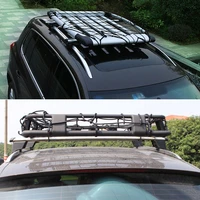 car top roof rack elastic cargo basket net with hooks carrier luggage barrier tie cord mesh 100x80cm