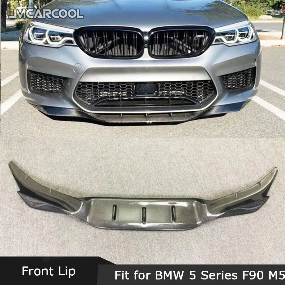 

Carbon Fiber/FRP Unpainted Material Front Bumper lip Spoiler Accessorise For BMW 5 Series F90 M5 Sedan 2018 2019 2020