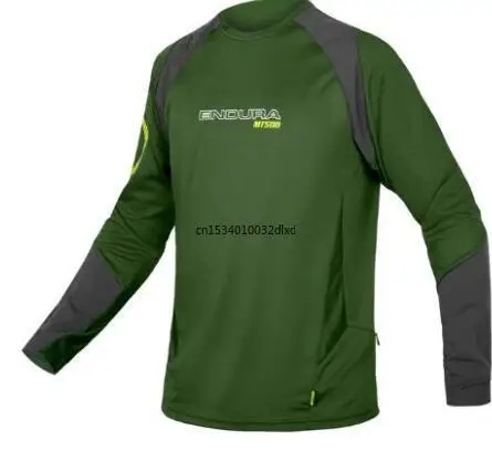 

2021 Cycling Jersey Men's Mountain Bike Motocross Jersey Long Sleeve BMX DH MTB T-Shirt Downhill Tops Sports Racing Black
