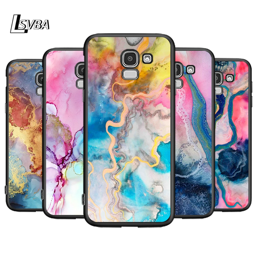 Силиконовый чехол для телефона с постепенным цветом мрамора Samsung Galaxy J2 J3 J4 Core J5 J6 J7