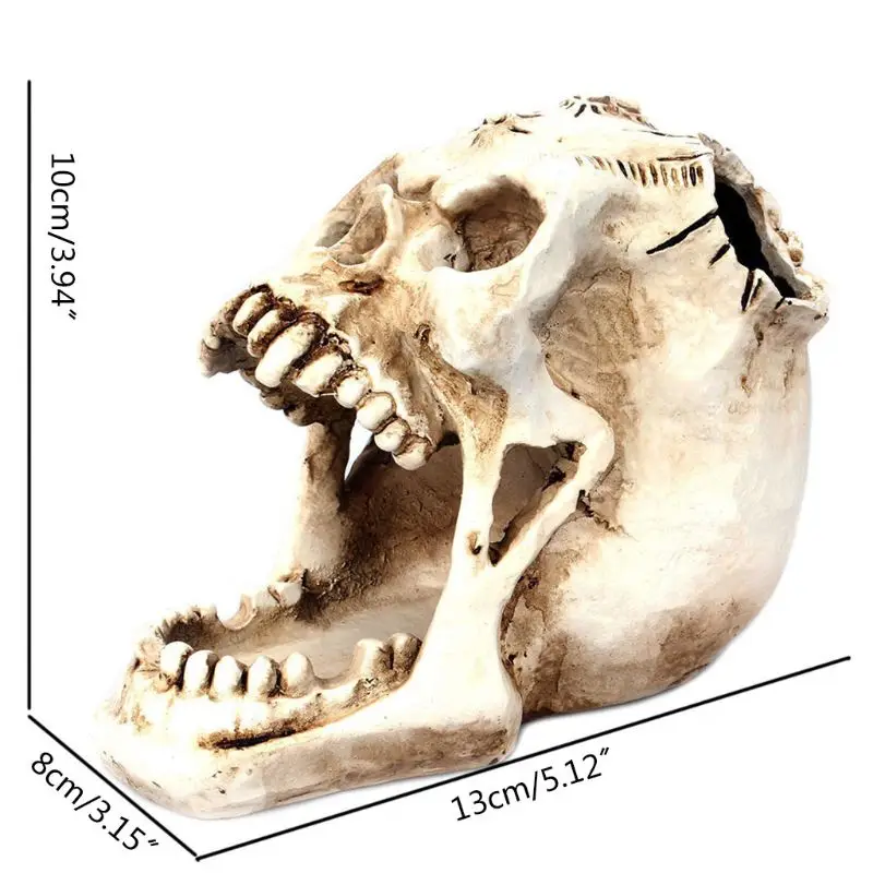 Череп голова орнамент Скелет настольная подставка для ручек карандаш органайзер