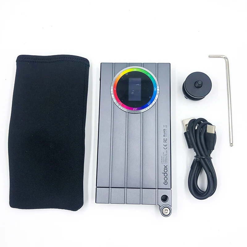 Godox M1 2500k 8500k полноцветный RGB светодиодный светильник карманный из алюминиевого