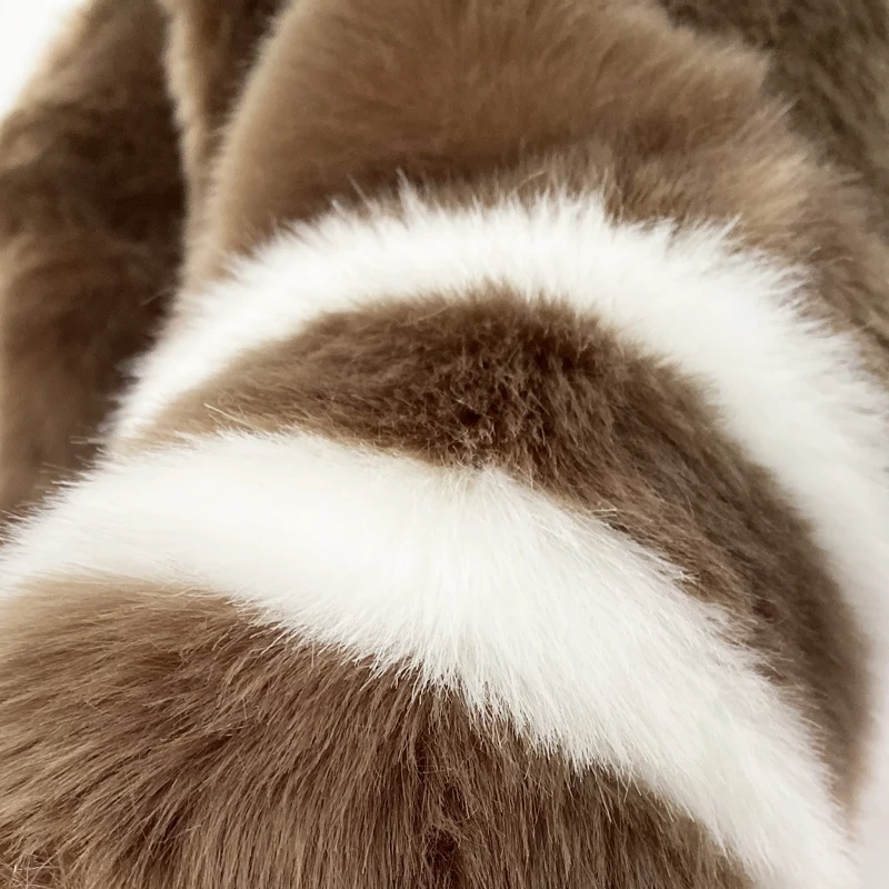 Эксклюзивная женская зимняя куртка из искусственного лисьего меха пальто