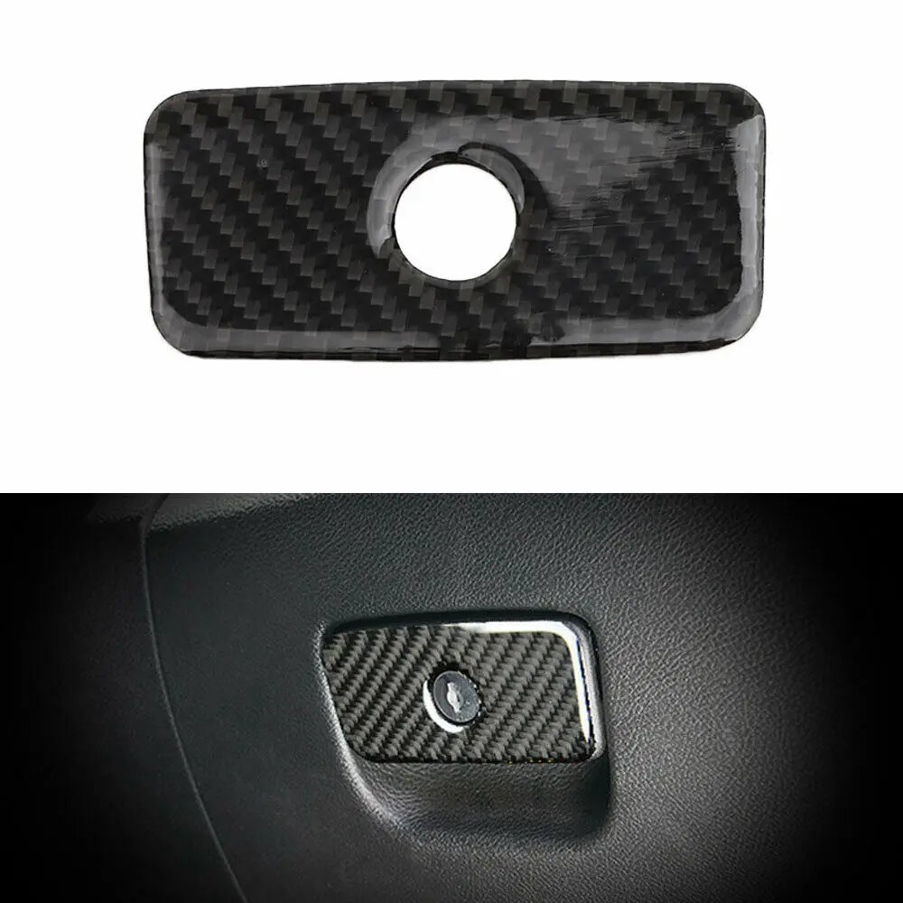 

Real Carbon Fiber Storage Box Handle Cover Trim For Jeep Grand Cherokee 2014-2019