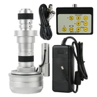 30X-180X синхронный двигатель экшн 3D стерео C-MOUNT объектив для микроскопа Камера с трехмерной аппликацией в виде вращения наблюдения