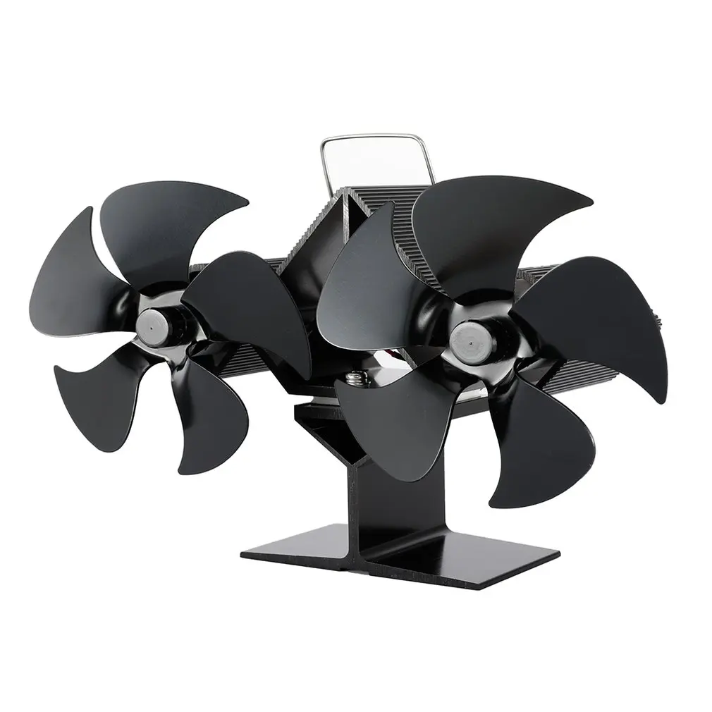 

SF201S Thermal Power Fireplace Heater Five Blades Fireplace Heating Fan Efficient Air Heater Low Noise Fan
