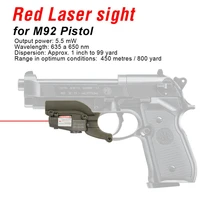 ppt 5mw red laser sight laser device tactical hunting laser pointer for m92 beretta model 92 96 m9 hk20 0020