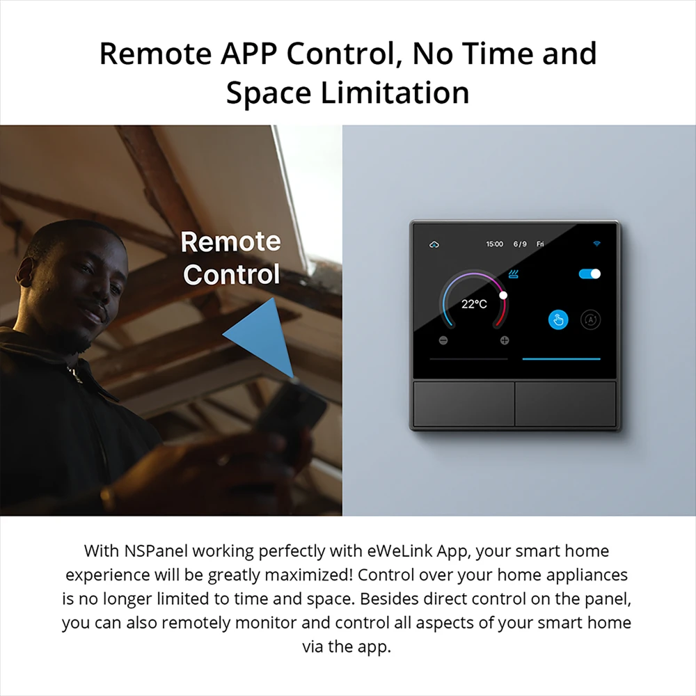 Настенный выключатель SONOFF NS Panel Smart Scene панель HMI EU/US термостат с несколькими
