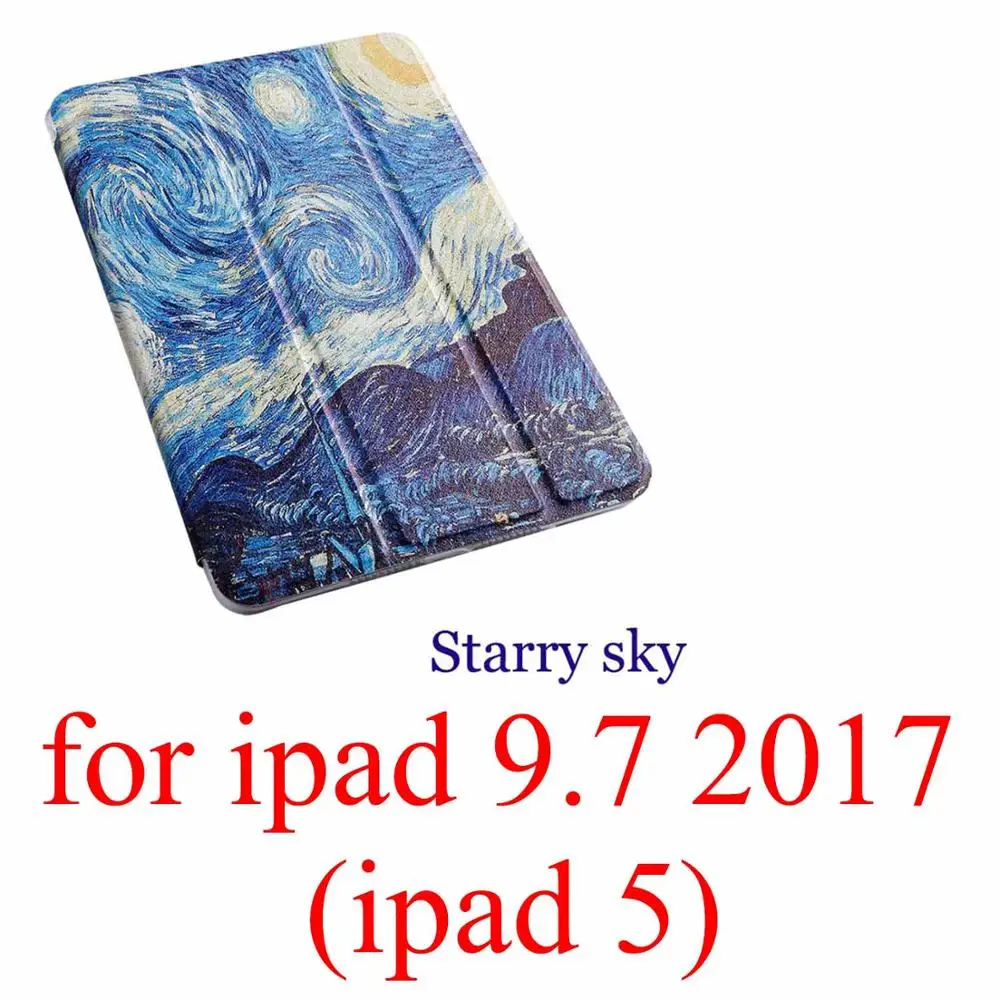 for ipad 9.7 2017 Чехол для планшета с мультипликационным принтом для Apple ipad 2 3 4 9,7 Pro Smart wake Sleep fundas fold Stand cardined cover capa bag для Air 1 2 - Цвет: for ipad 9.7 2017