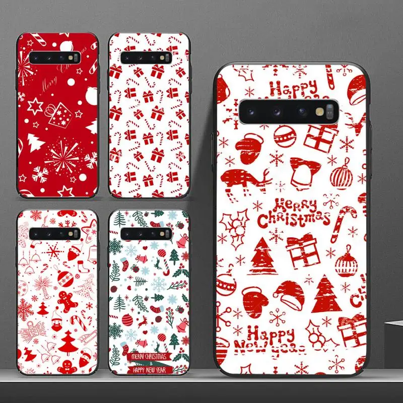 

Merry Christmas Elk Old Man Phone Case For Samsung galaxy S 8 9 10 20 21 30 A 30 50 51 70 note 10 plus Ultra 5g