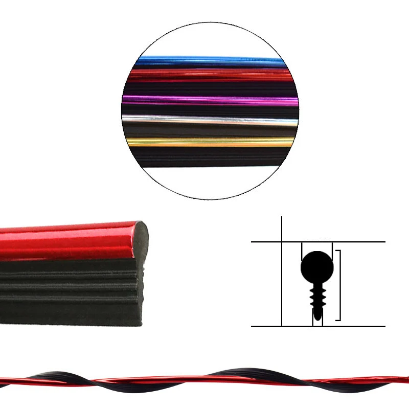 Тюлень для автомобиля 3/5/8 м наклейки интерьера декоративные ленты молдинги