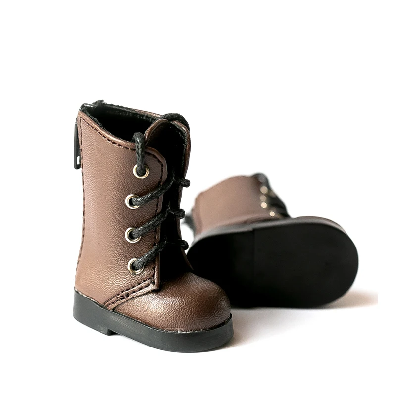 

Cateleya Bjd Doll 1/6 Mid-Tube Boots Lace-Up Zipper Leather Shoes