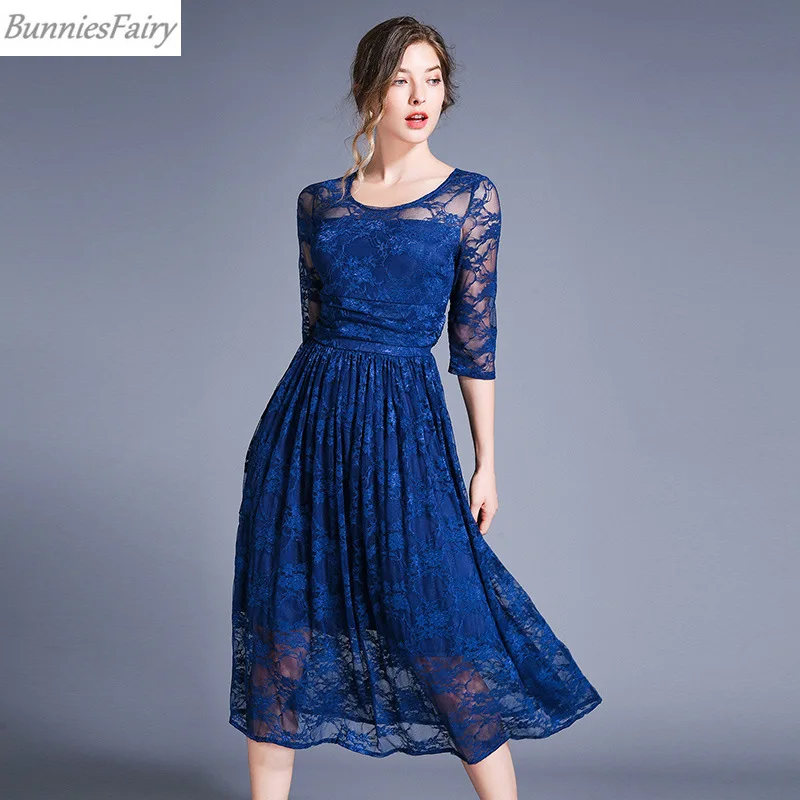 BunniesFairy 2019 осеннее женское элегантное вязанное крючком ажурное кружевное