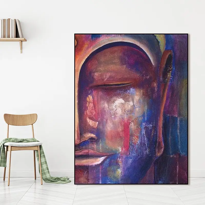 Голова Будды банму домашний декор настенная живопись буддизм настенный постер