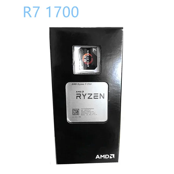 Процессор AMD Ryzen R7 1700 8 ядер 16 потоков AM4 3 0 ГГц 20 МБ TDP 65 Вт кэш 14 нм DDR4 для настольных