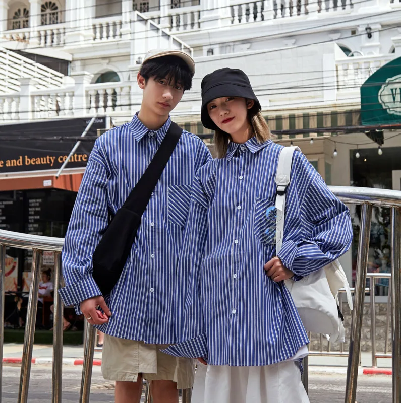 Весна-Осень 2020 новая молодежная Популярная свободная однобортная рубашка в