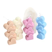 high quality soap mould tools heart shape easy to clean creativity beautiful decorative effect silicone candle molds home decor