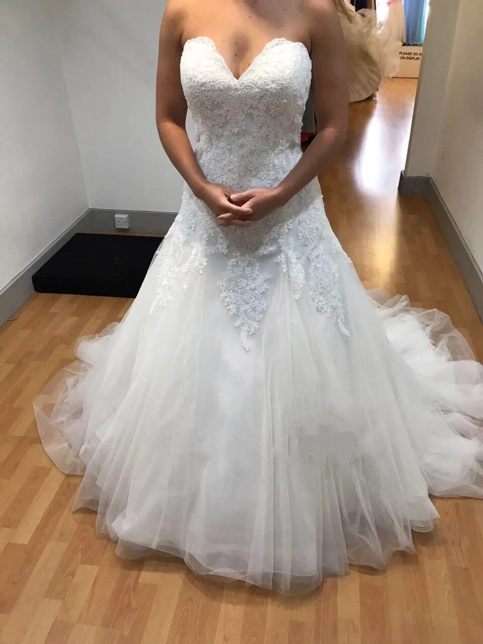 Изысканное ТРАПЕЦИЕВИДНОЕ Свадебное Платье милое прозрачное кружевное платье с