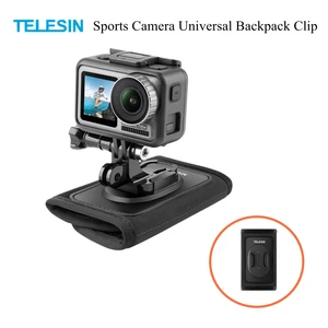 gopro 1098 universal backpack clip sports camera shoulder strap clip fixing bracket insta360 camera accessories free global shipping