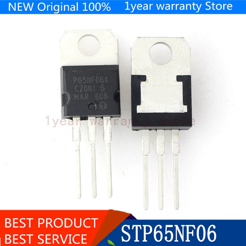 {Новый оригинальный} 10 шт./лот P65NF06 TO 220 STP65NF06 TO220 65NF06 60V 60A|Пульты ДУ| |
