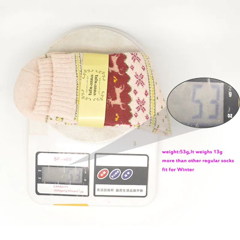 Высокое качество зимние толстые рождественские носки махровые теплые шерстяные