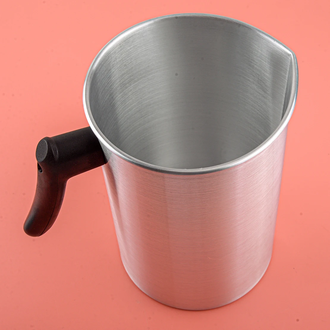 

Silver Melting Pouring Pot DIY Cup Jug Pitcher for Craft Wax Lipstick Candle Soap Making 3L Watering Plants