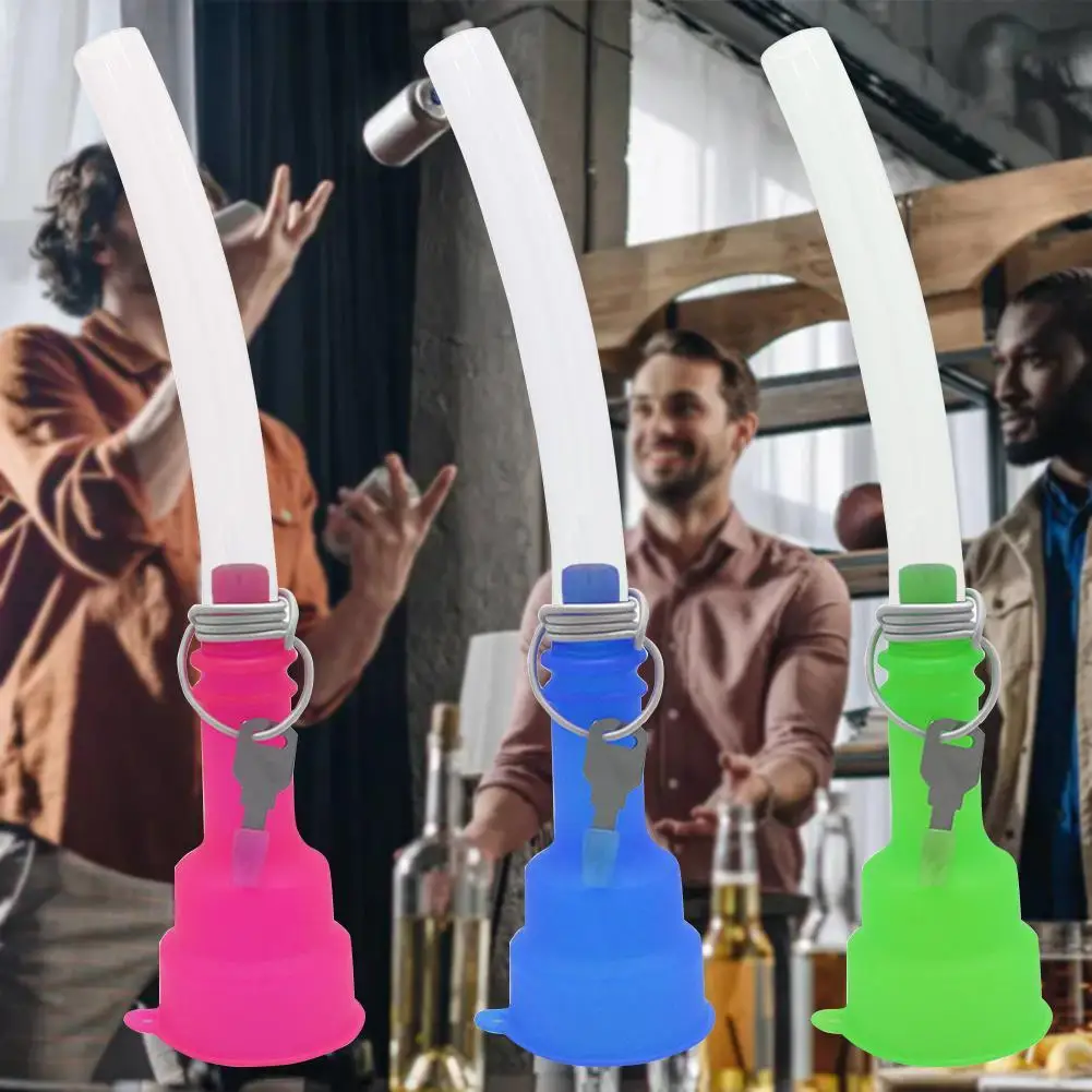 

Beer Chug Cans Beer Snorkel Straw Beer Bong Funnel Game Bar Games Tools Beer Beer Slammer Snorkel Drinking O5F2