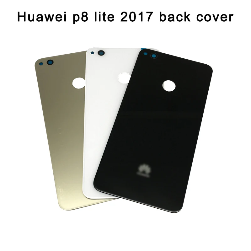 Для Huawei P8 Lite 2017 Задняя стеклянная крышка батарейного отсека задняя Корпус Замена