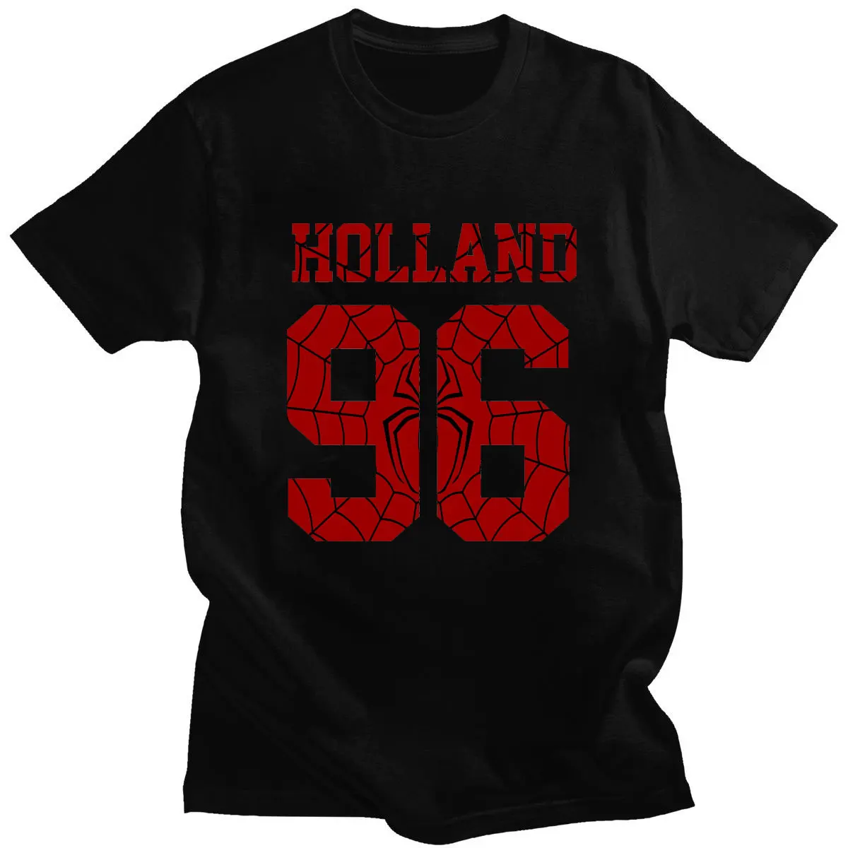 

Tom Holland Summer Hot Sale T Shirt Hollands Short Sleeve Tee Men Loose Cotton Letter Print Oversize Casual T-shirt Harajuku