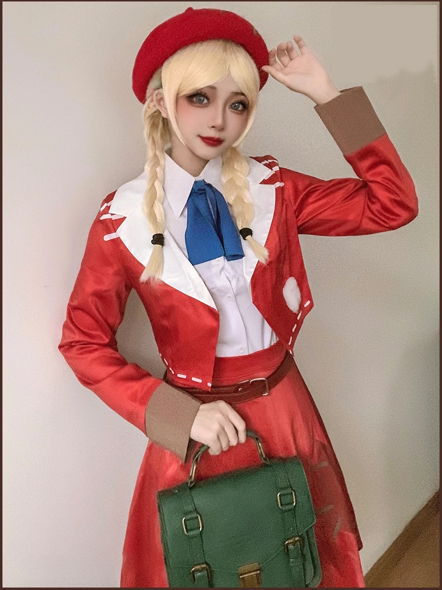 

Game Identity V Toy Merchant Anne Lester Cosplay Costume Women Party Suit Coat Shirt Skirt Hat Halloween Uniforms Custom Made