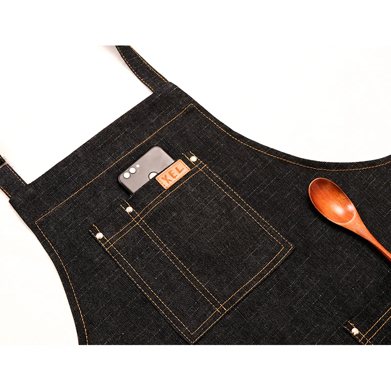 Ковбойский фартук корейская мода Кофейня Парикмахерская деление Цветочная