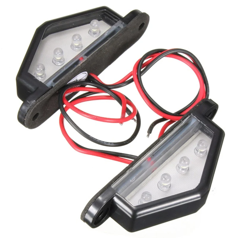 Номерной знак задний 4 светодиода 12 В/24 В|Фара для авто в сборе| |