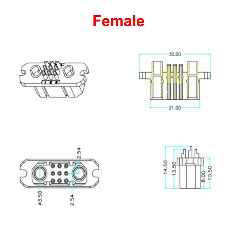 4 пары vtol 9 2 разъема сигнал серво