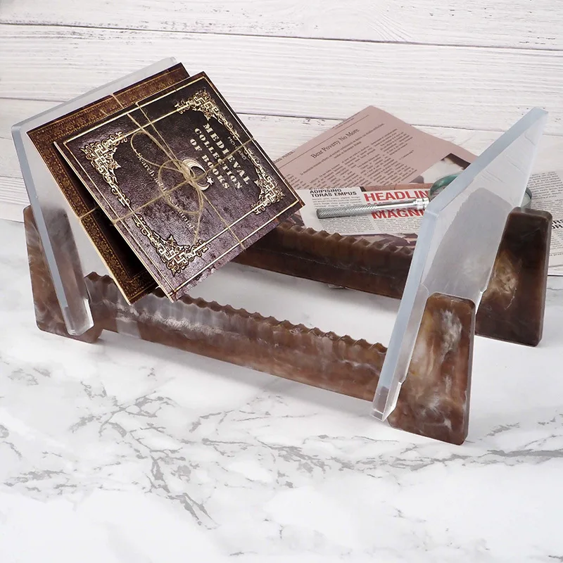 

Прозрачная эпоксидная смола для самостоятельной сборки, подставка для хранения, настольная книга, набор силиконовых форм