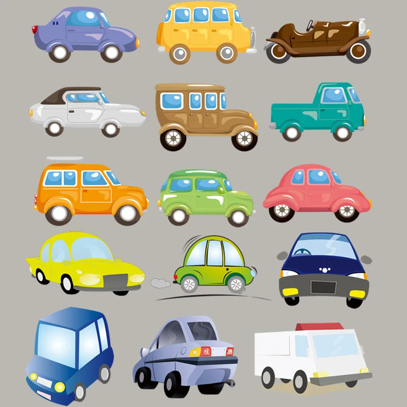 

Iron on Cartoon Car Patches for Kids' Clothing Cute Engineering Vehicle Vinyl Heat Transfer Stickers Appliques Diy Patch Set T