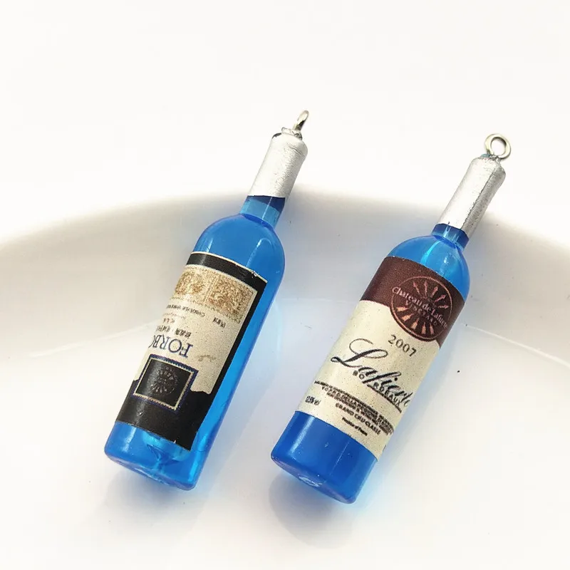 5 шт. акриловые подвески в виде бутылки вина подвесные Подвески ручной работы