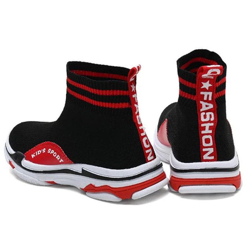 

Lightweight Kids Socks Sneakers Black Mesh Boys Girls Running Sport Shoes Breathable Children Casual Sneakers Baby Tenis Shoes