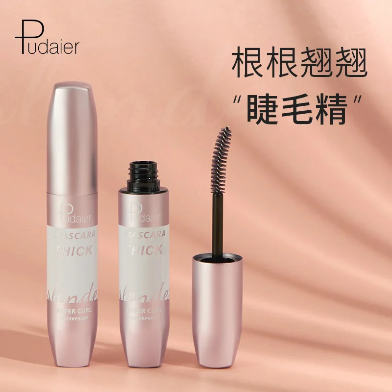 

Тушь Pudaier, водостойкая, длинная, тушь для ресниц, натуральная водостойкая и не оставляющая пятен тушь. Кофе | Черная, тушь для ресниц 4d