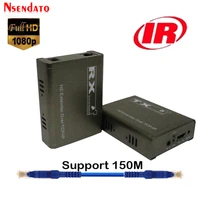 150m hd extender over tcp ip 1080p hd ir extender cat5ecat6 by rj45 hd video transmitter receiver lan network extensor extender