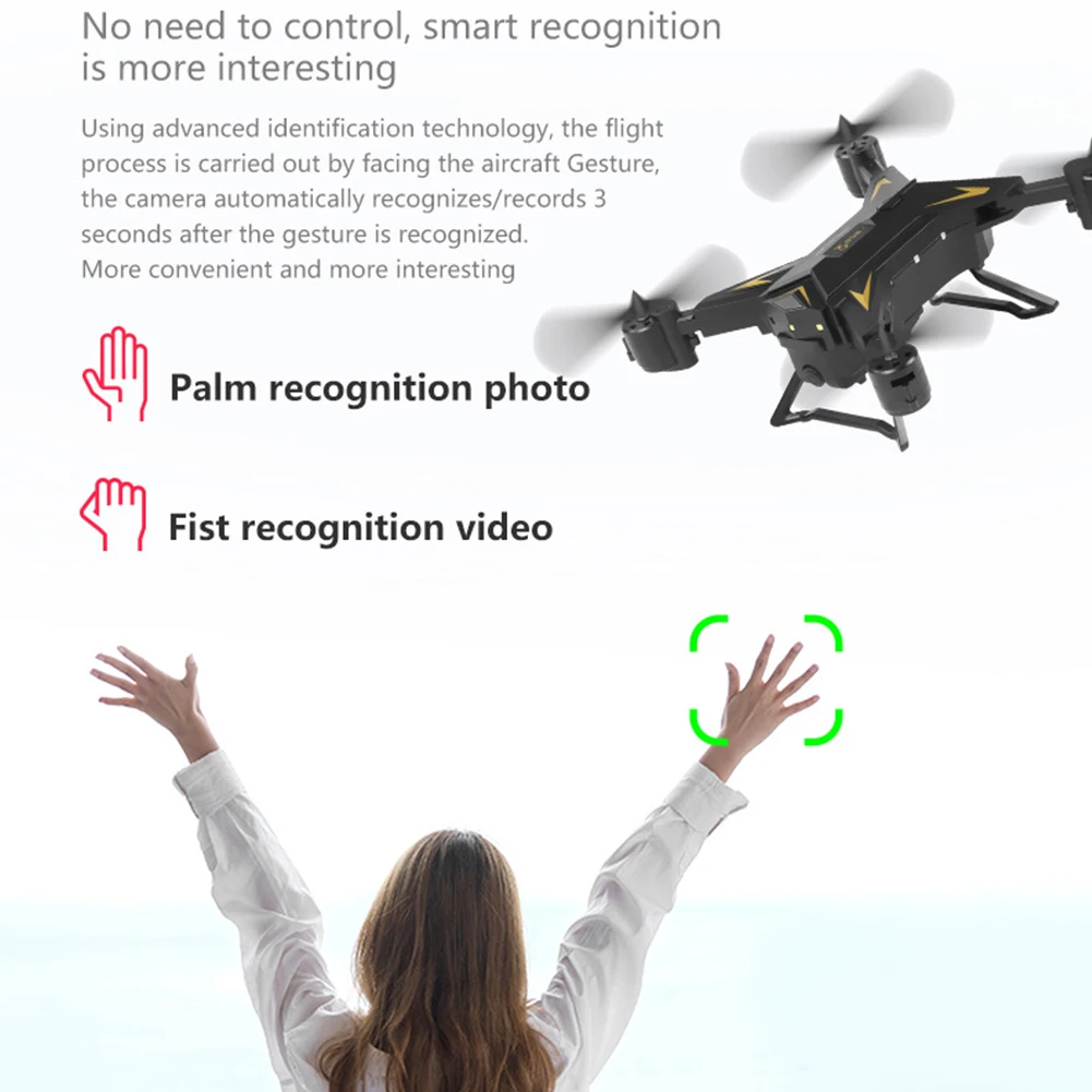 KY601G фотография ABS складной двойной gps 4K HD usb зарядка светодиодный светильник Интеллектуальный FPV Дрон пульт дистанционного управления wifi воздушный вид