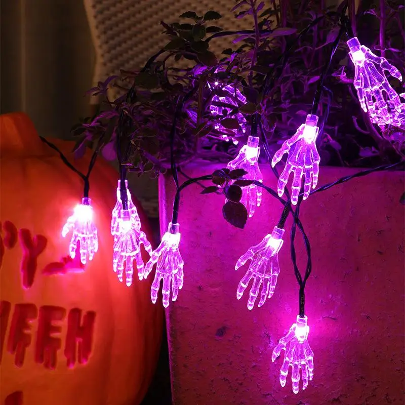 

Waterproof 2M 20LEDs Halloween String Light Transparent Finger Fairy Light for Outdoor Garden Party Decor Strings