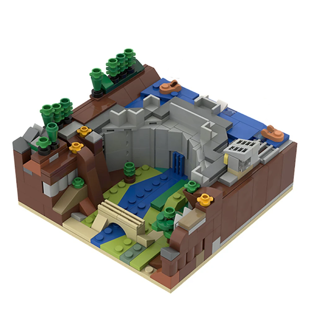 

323pcs Famous 3D Dam MOC Building Blocks Diy Toy Bricks Educational Architecture Model Toys for Children Kids Halloween Gifts